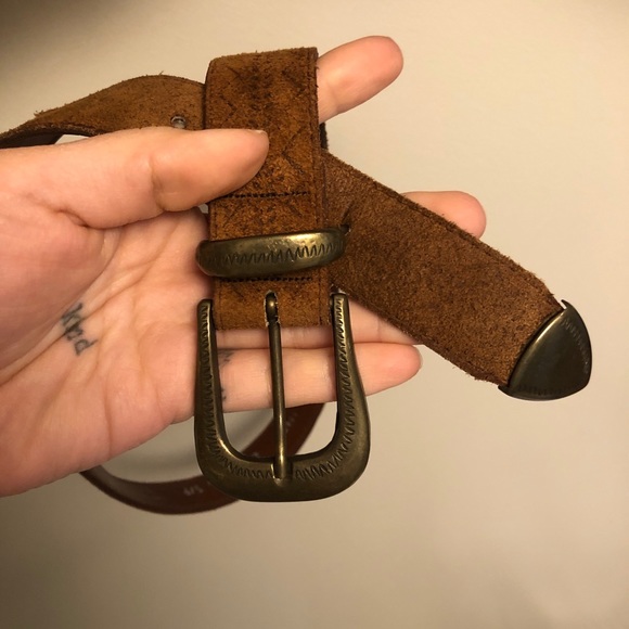 Vintage western leather belt - Picture 2 of 3